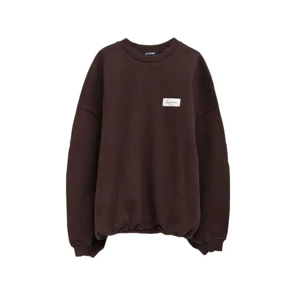 Jacquemus Men Ruban Sweatshirt With Logo Appliqué